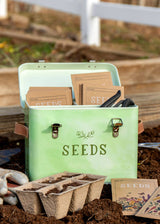 Heirloom Tin Seed Storage Box